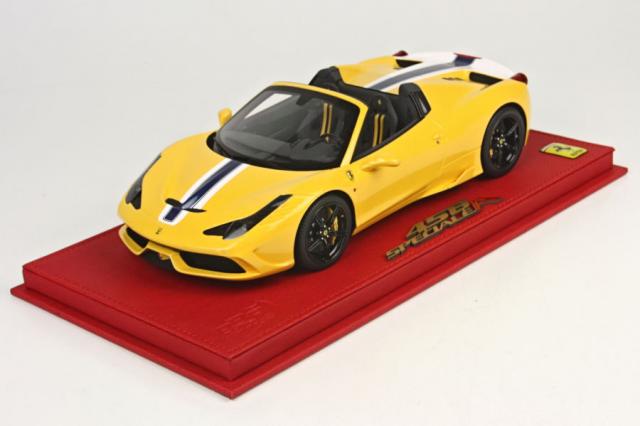 BBR : Nouveaut 2015 : Retour sur la Ferrari 458 Speciale A Giallo Modena P18102GM 1/18