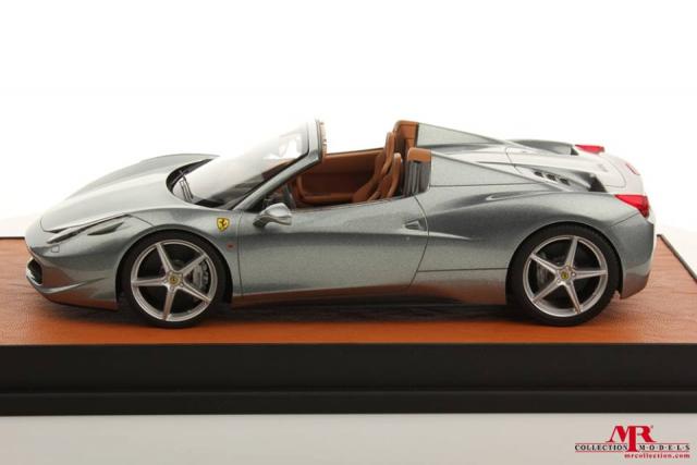 Atelier MR Models : Ferrari 458 Italia Spider Grise 1/18