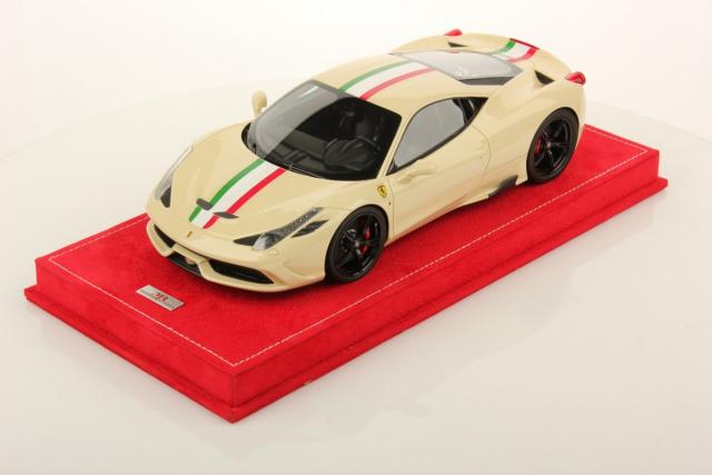 MR Models : Nouveaut Juin 2016 : Ferrari 458 Speciale Ivoire & Bande italienne 1/18