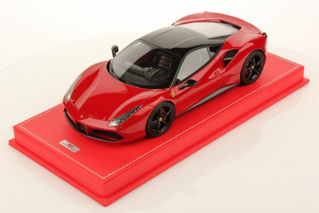 MR Models : Nouveaut Mai 2016 : Ferrari 488 GTB Rosso Corsa Met & Toit Noir 1/18