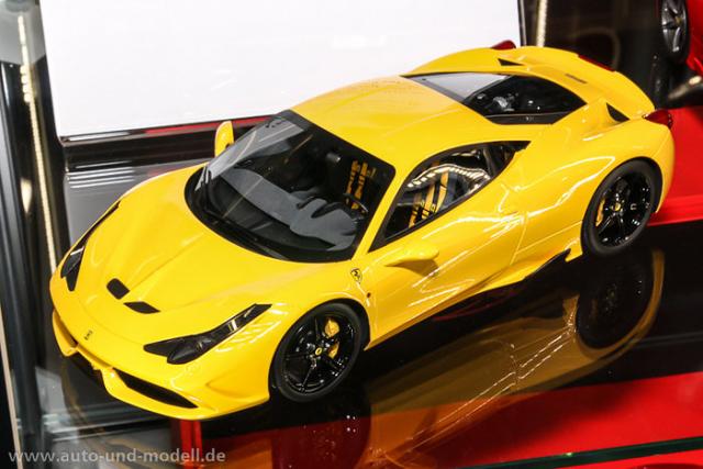 Nuremberg 2014 : BBR : Ferrari 458 Speciale Giallo Modena 1/18