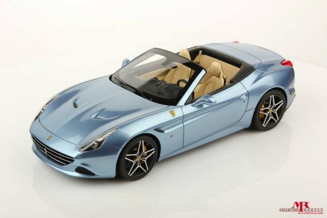 MR Models : Nouveaut Janv. 2015 : Ferrari California T Bleu Azzurro California / Jantes sport toit ouvert FE013B 1/18