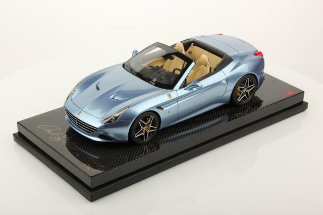 MR Models : Nouveaut Janv. 2015 : Ferrari California T Bleu Azzurro California socle Carbone FE013B N1/25 1/18