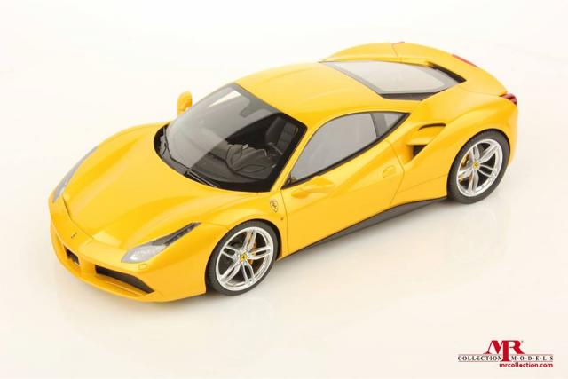 MR Models : Nouveaut Septembre 2015 : Ferrari 488 GTB Giallo Tristrato FE015C 1/18