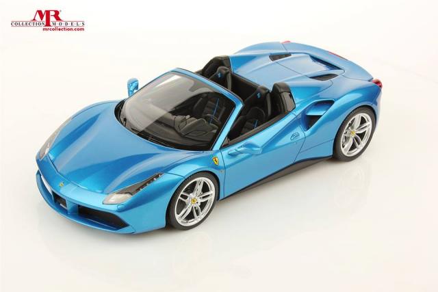 MR Models : Nouveaut Septembre 2015 : Ferrari 488 Spider Blue Corsa 1/18