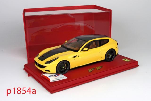 Nouveaut : Ferrari FF BBR en jaune & bande Noire 1/18