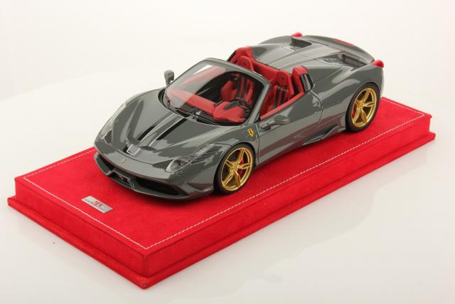 MR Models : Nouveaut Mars 2015 : Ferrari 458 Speciale Aperta "Grigio Medio" Speciale Series 1/18