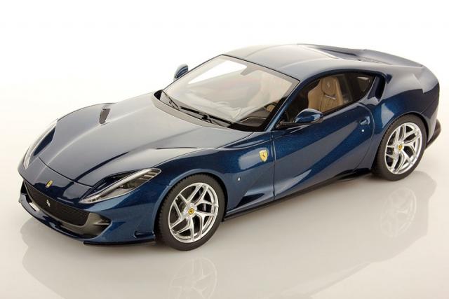 Looksmart : Nouveaut Dbut 2018 : Dcouvrez la Ferrari 812 Superfast Bleu Tour de France - Ref LS18_04B 1/18