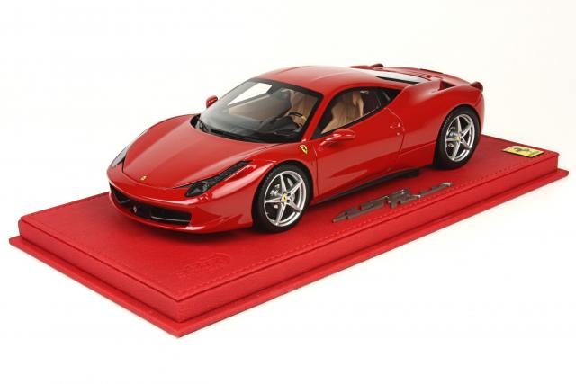 BBR : Nouveaut (rdition) Avril 2015 : Ferrari 458 Italia BBR Rosso Corsa P1813DV 1/18