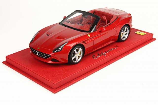 BBR : Nouveaut Mai 2015 : Ferrari California T Rosso Corsa intrieur rouge ouverte P1877RMET 1/18