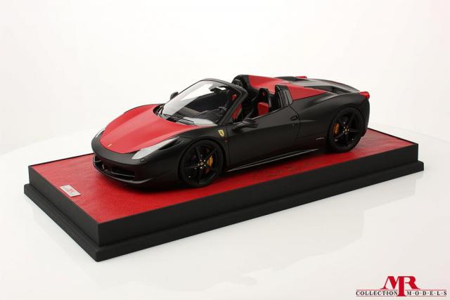 Atelier MR Models : Ferrari 458 Italia Spider Rouge & Noire 1/18