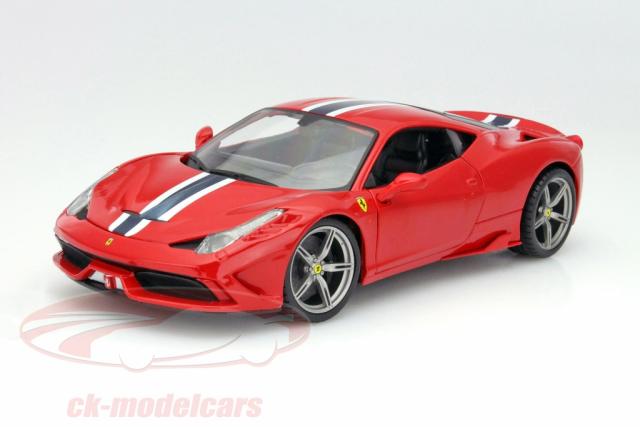 Bburago Race & Play : Nouveaut Juillet 2015 : Sortie de la Ferrari 458 Speciale Rouge 1/18