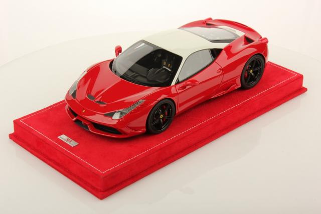 MR Models : Nouveaut Juin 2016 : Ferrari 458 Speciale Rosso Corsa & Toit Bianco Avus 1/18