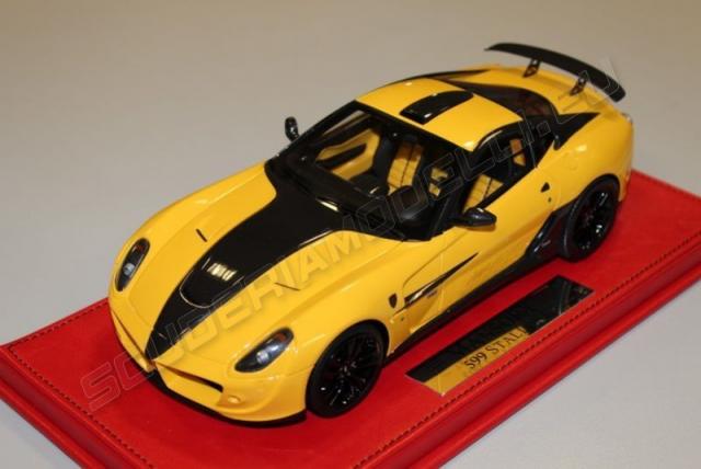BBR : Mansory 599 Stallone jaune / Socle rouge 1/18