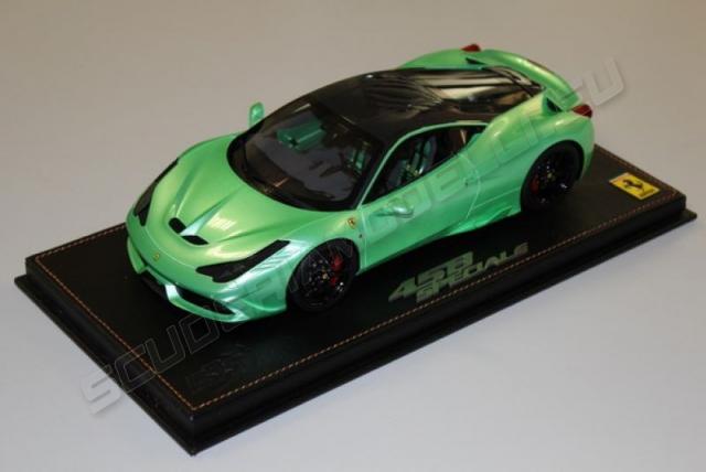 BBR : Nouveaut Sept. 2014 : Ferrari 458 Speciale vert menthe mtallis au 1/18