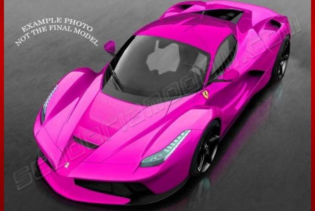 MR Models : Sortie d'une Ferrari LaFerrari Rose Mtallis 1/18