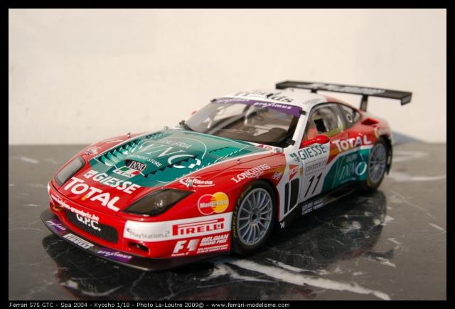Retour sur la Ferrari 575 GTC Spa 2004 Kyosho 1/18