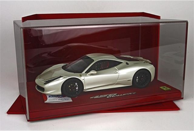 BBR : Ferrari 458 Challenge Blanc nacr Jantes noires 1/18