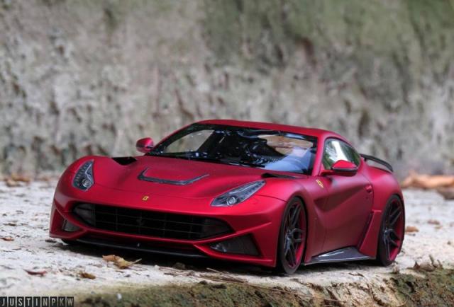 Meko Models : Nouveaut Dec 2014 : Novitec F12 N-Largo rouge mat 1/18