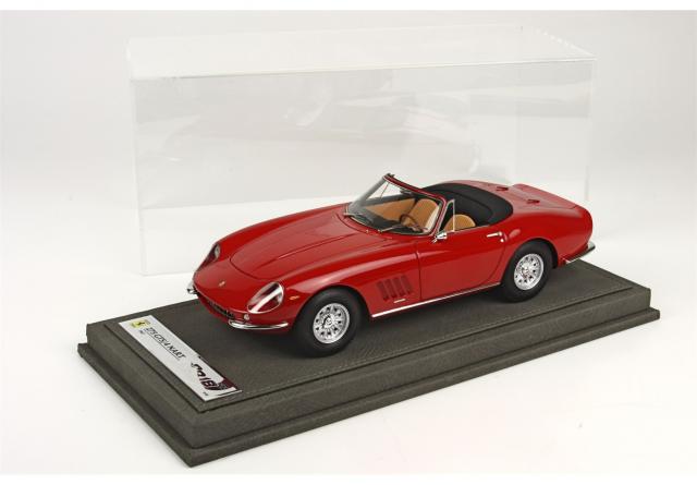 BBR : Nouveaut Dec. 2014 : Ferrari 275 GTB/4 Spider NART Rouge Int. Havane - BBR1816CV - 1/18