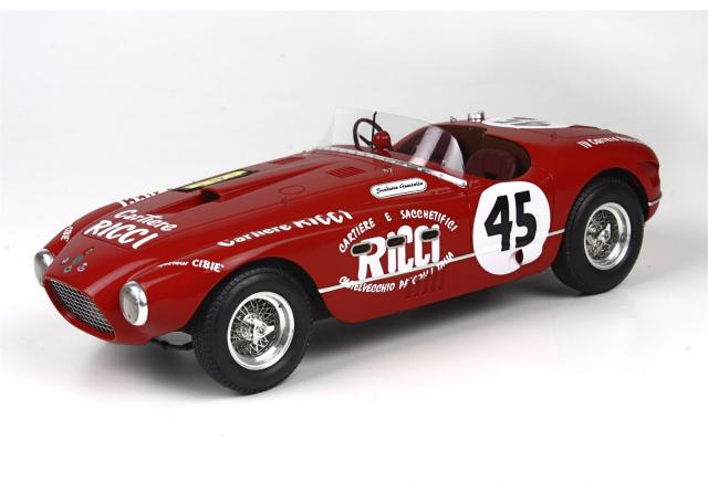 BBR : A venir : Ferrari 340 Spider Vignale #45 4 Carrera Panamericana 1953 - Boite vitrine 1/18