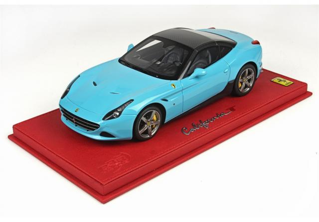 BBR : Nouveaut dbut 2015 : Ferrari California T Baby Blue toit carbone CAL13 1/18