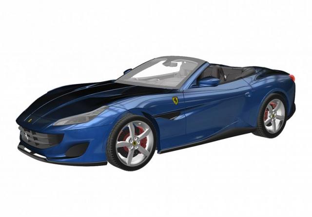 BBR : Preview Q1 2018 : Les autres teintes de la future Ferrari Portofino au 1/18