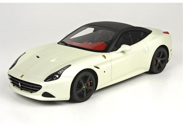 BBR : Nouveaut Mai 2015 : Ferrari California T Blanc Fuji mat Toit noir P1880FWM 1/18