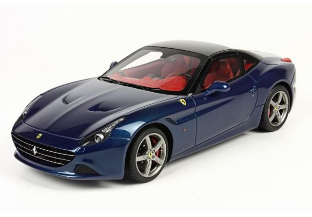 BBR : Nouveaut Mai 2015 : Ferrari California T Bleu Abu Dhabi Toit noir P1880BAD 1/18