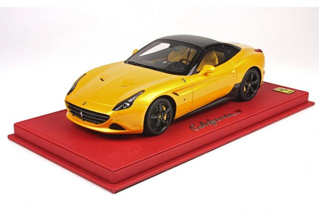 BBR : Nouveaut Mars 2015 : Ferrari California T Giallo Tristrato - Toit noir P1880VST2 1/18