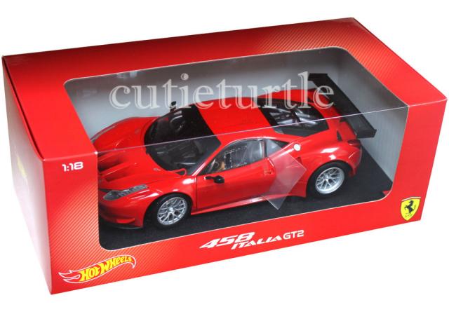 HotWheels : Sortie de la Ferrari 458 GT2 Rouge 1/18