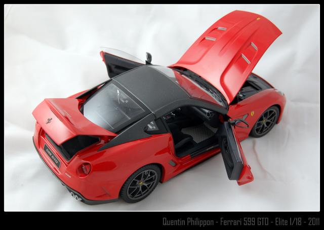 Photos de la Ferrari 599 GTO Rosso Corsa / Toit Noir mat Elite