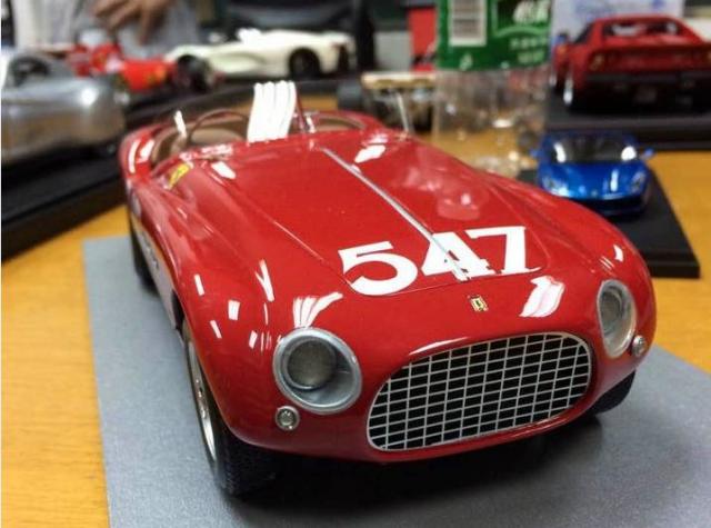 BBR : Premire photos de la Ferrari 340 MM Spyder Vignale Mille Miglia 1953 1/18