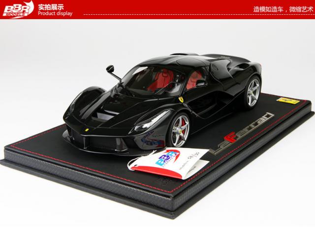 BBR : Ferrari LaFerrari P1867DCH : Noire / toit noir / jantes grises 1/18