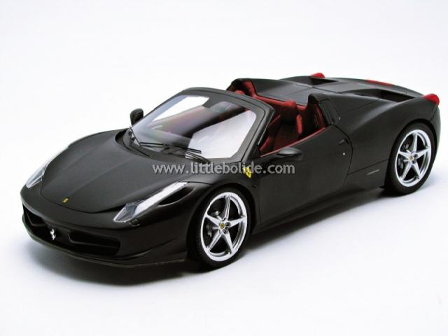 Photos : Ferrari 458 Italia Spider Noir mat Elite 1/18