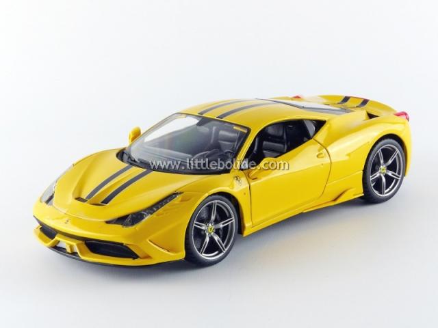 Bburago Race & Play : Nouveaut Mai 2016 : Sortie de la Ferrari 458 Speciale Jaune 1/18