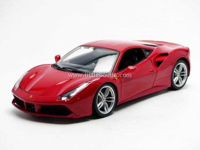 Bburago : Nouveaut Mars 2016 : Autres photos de la Ferrari 488 GTB Race & Play Rouge 1/18