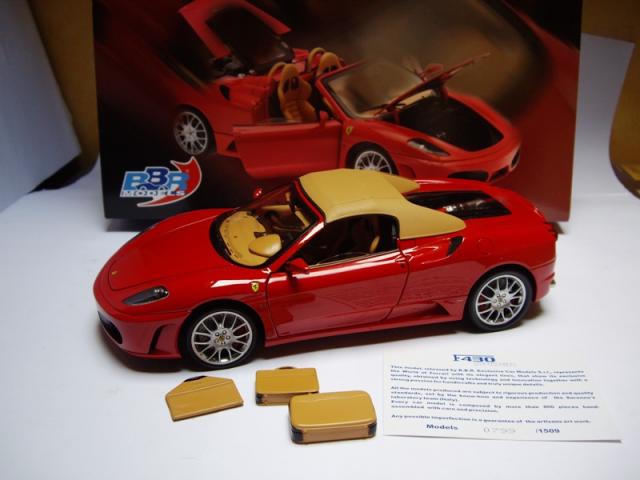 Nouveaut BBR : Ferrari F430 Spider Rouge au 1/18 !