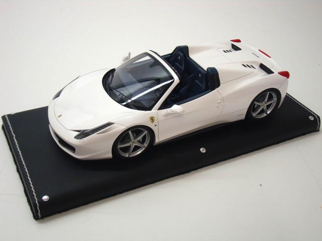 MR Models : Retour sur la Ferrari 458 Spider Bianco Fugi 1/18