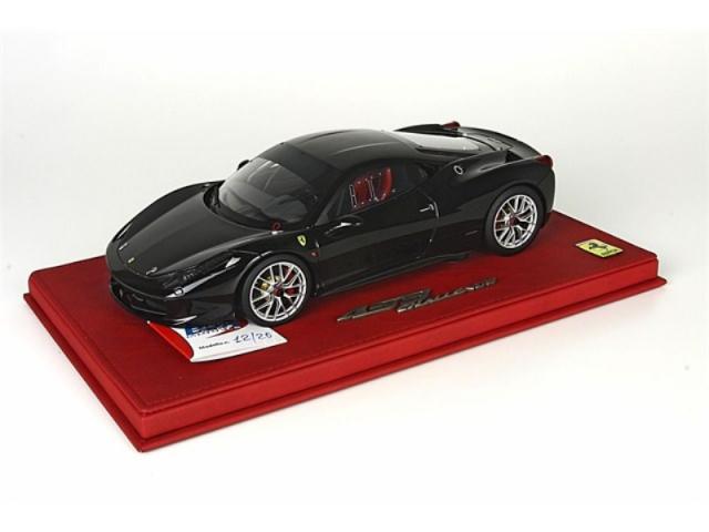 BBR : Ferrari 458 Challenge Noire jantes grises 1/18