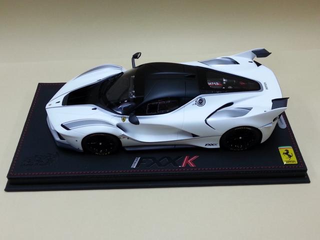 BBR : Nouveaut Aot 2015 : Ferrari FXX-K Blanc mat 1/18