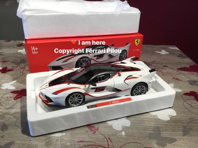 Bburago Signature : Nouveaut Avril 2018 : Sortie de la Ferrari FXX-K blanche N75 au 1/18