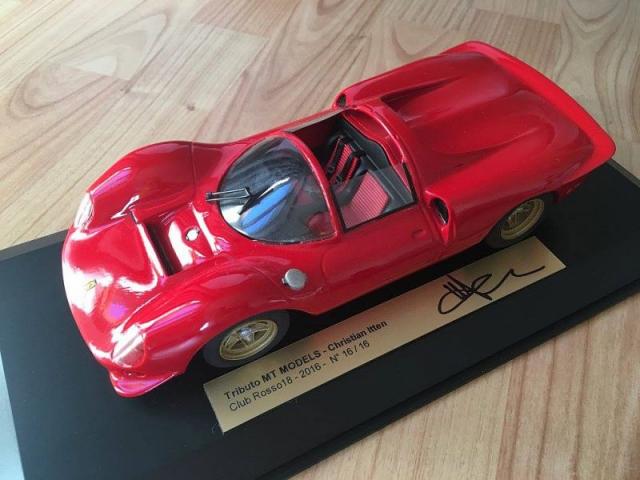 Rosso18 : Tributo MT Models : Photos de la plaque N16/16 avec une Ferrari 330P2/3 1/18