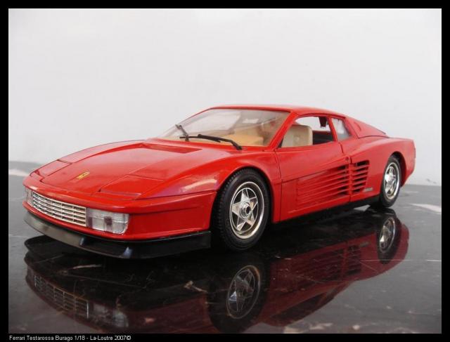 Vintage : Ferrari Testarossa Rouge Burago 1/18