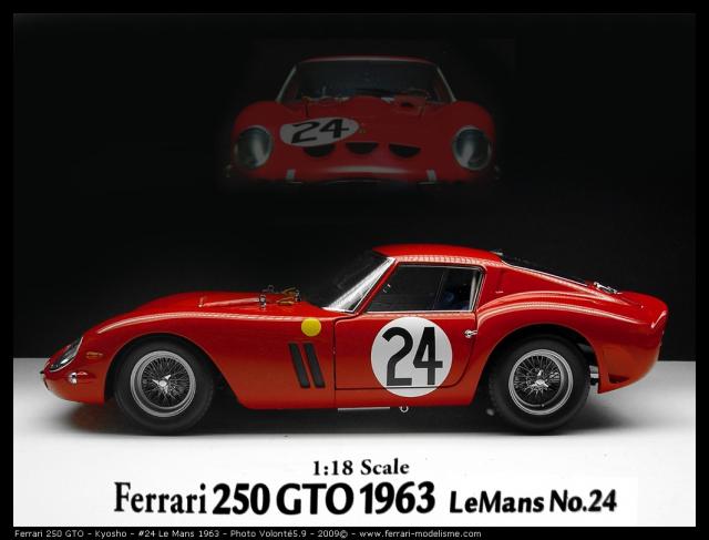 Retour sur la Ferrari 250 GTO #24 Le Mans 1963 Kyosho 1/18