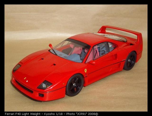 Premires photos de la F40 LW Rouge Kyosho 1/18