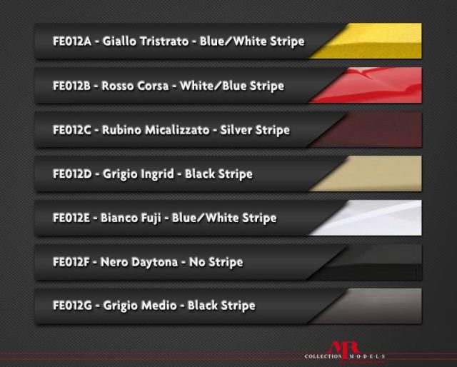 MR Models : Preview : Les premires teintes de la Ferrari 458 Speciale Aperta 1/18