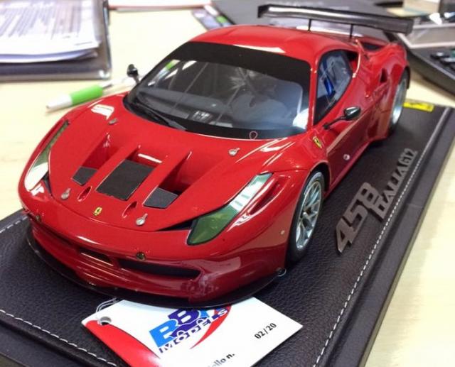 BBR : Encyclopdie : Ferrari 458 Italia GT2 Rosso Corsa jantes grises 1/18