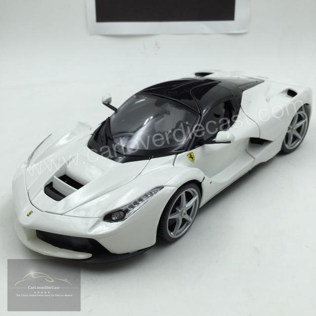 Bburago Race & Play : Nouveaut Juin 2015 : Premires photos de la Ferrari LaFerrari blanche 18-16001W 1/18