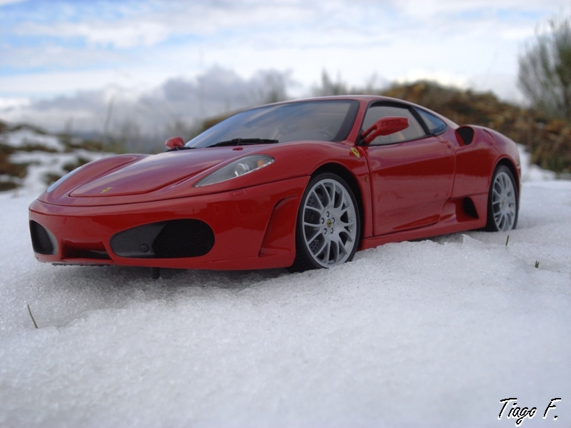 Miniature 1/18 MG Models Ferrari F430 Rosso – Novitec Blanc Mat Carbone, édition Limitée #05/05, Neuve